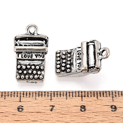 Tibetan Style Alloy Pendants TIBEP-T054-30AS-1