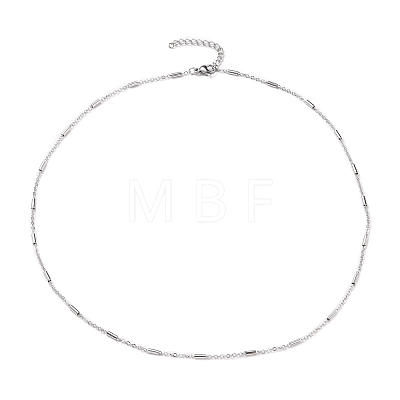 304 Stainless Steel Cable Chain Necklaces NJEW-JN03169-03-1