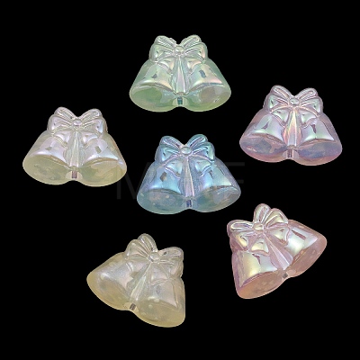 Luminous UV Plating Rainbow Iridescent Acrylic Beads PACR-E002-06-1