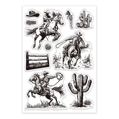 Custom Summer Theme PVC Plastic Clear Stamps DIY-WH0631-0091-1