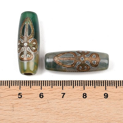 Tibetan Style dZi Beads TDZI-E004-45-1