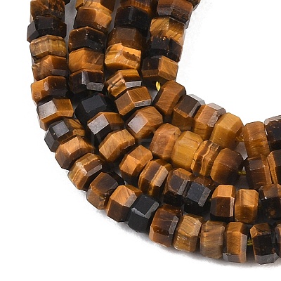 Natural Tiger Eye Beads Strands G-G345-C15-2x4mm-1