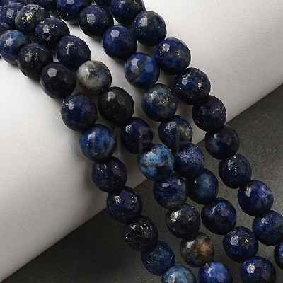 Natural Dyed Lapis Lazuli Beads Strands LS-G-G059-6mm-1