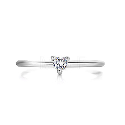 Brass Micro Pave Cubic Zirconia Finger Rings for Women FS-WG4BC3F-08-1