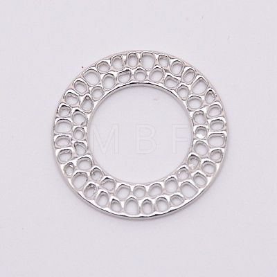 Zinc Alloy Filigree Joiners Links PALLOY-WH0076-41P-RS-1