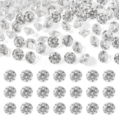 100Pcs Diamond Shape Grade AAA Cubic Zirconia Cabochons ZIRC-TADJ0001-01A-1