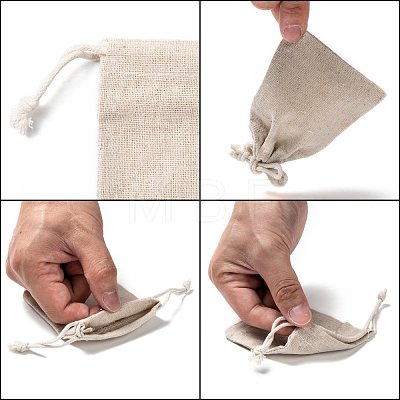 Cotton Packing Pouches Drawstring Bags X-ABAG-R011-8x10-1