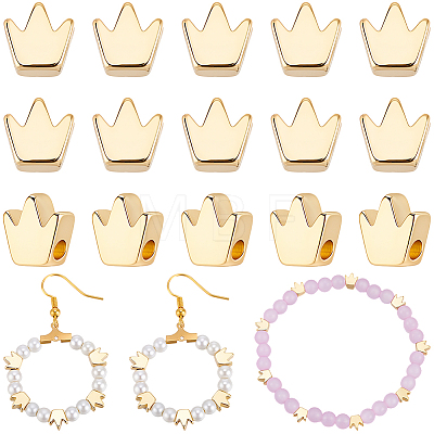 50Pcs Brass Beads KK-BBC0027-41B-1