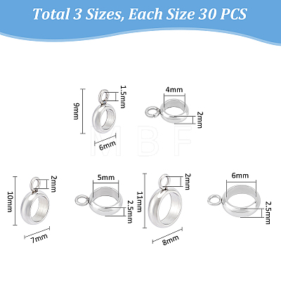 Unicraftale 304 Stainless Steel Tube Bails STAS-UN0005-61-1