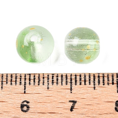 Frosted Baking Painted Glass Beads DGLA-N005-8mm-08-1