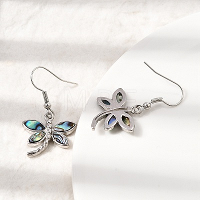 Rack Plating Brass Dangle Earrings for Women KK-CBA69D1-01P-01-1