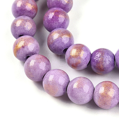 Natural Mashan Jade Beads Strands G-A255-A01-02G-1