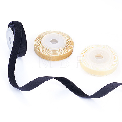 3Rolls 3 Colors Single Face Velvet Ribbon for Clothes Accessories OCOR-TA0004-09B-1