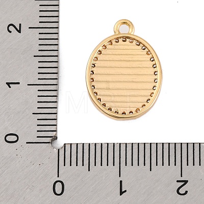 Brass Micro Pave Clear Cubic Zirconia Pendants KK-Z066-06G-01-1