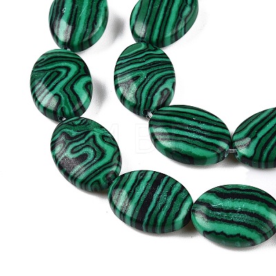 Synthetic Malachite Beads Strands G-M206-38-1