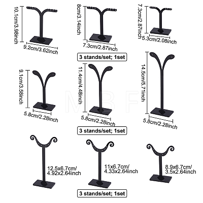 Fingerinspire Black Pedestal Display Stand EDIS-FG0001-22-1
