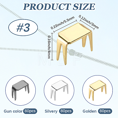 240Pcs 3 Colors Clothing Accessories KK-CY0001-16A-1