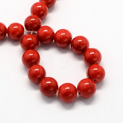 Natural Dyed Mashan Jade Gemstone Bead Strands G-R272-4mm-01-1