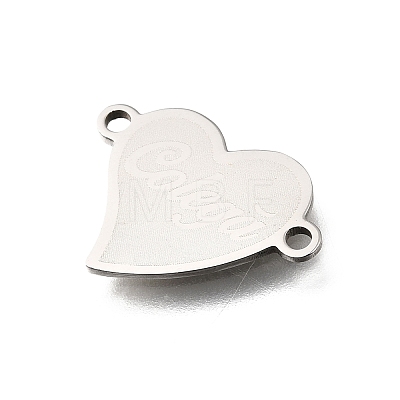 201 Stainless Steel Connector Charms STAS-B143-03G-P-1