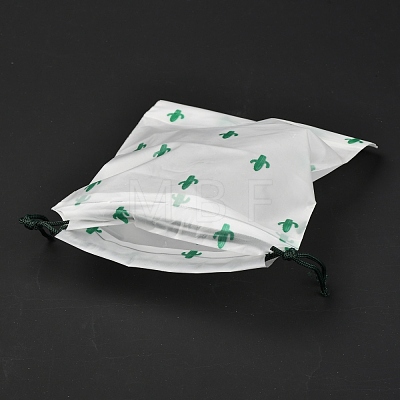 Plastic Frosted Drawstring Bags ABAG-M003-01A-07-1