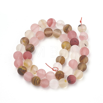Tigerskin Glass Beads Strands X-G-T106-259-1