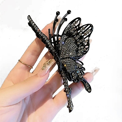 Metal Rhinestone Claw Hair Clips PW-WG6EAB4-02-1