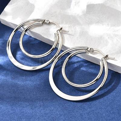 201 Stainless Steel Earrings EJEW-Q026-06P-B-1