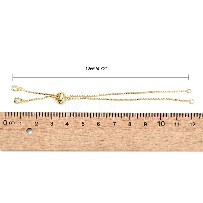 Rack Plating Brass Chain Bracelet Making KK-A142-017G-1