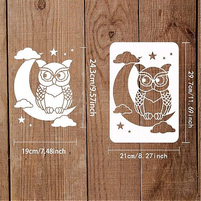 Large Plastic Reusable Drawing Painting Stencils Templates DIY-WH0202-406-1