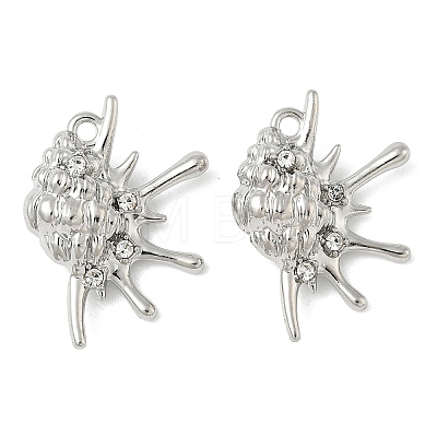 Alloy Rhinestone Pendants FIND-L025-08P-1