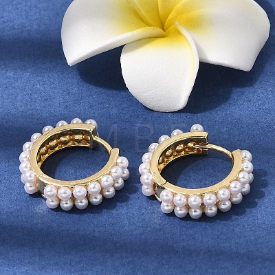 Round Brass Hoop Earrings EJEW-H180-11G-1