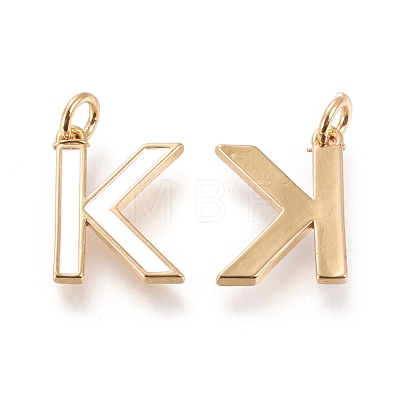 Brass Enamel Pendants KK-R139-04K-1