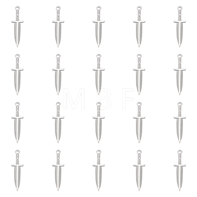 Unicraftale 20Pcs 304 Stainless Steel Pendants FIND-UN0002-44B-1