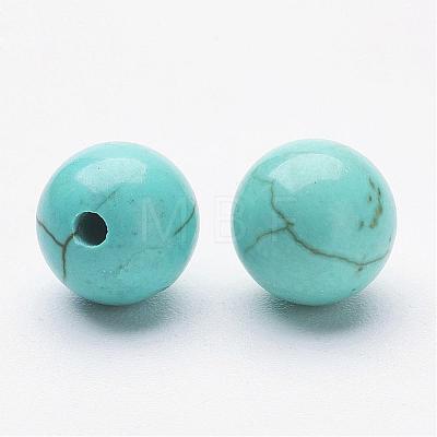 Natural Magnesite Beads G-P212-6mm-1