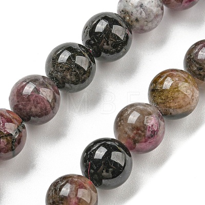 Natural Tourmaline Beads strands G-C076-8mm-10-1