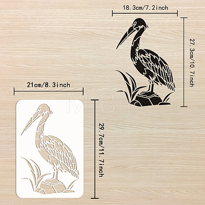 Plastic Drawing Painting Stencils Templates DIY-WH0396-0133-1