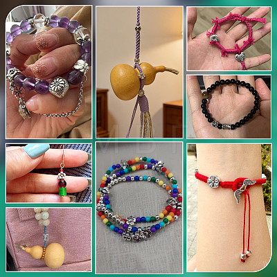 120Pcs 12 Styles Tibetan Style Alloy Beads FIND-PH0061-65-1