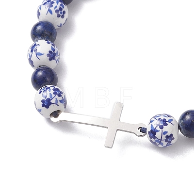 201 Stainless Steel Link Bracelets BJEW-JB12937-01-1