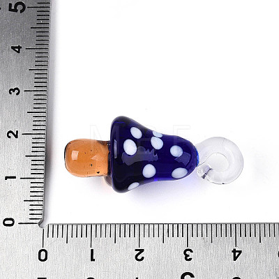 Handmade Lampwork Pendants LAMP-T025-05B-1