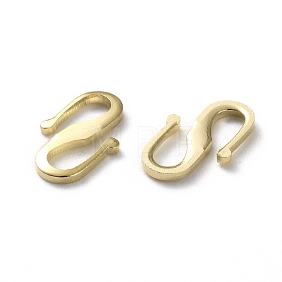 Brass S Hook Clasps KK-L205-04-1