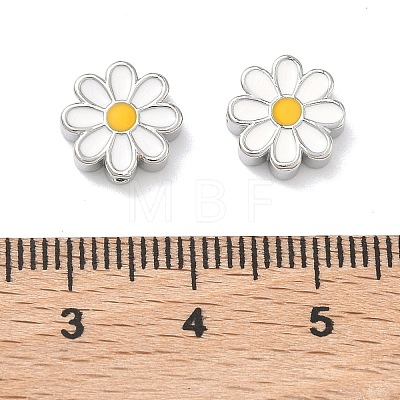 Brass Enamel Beads KK-P349-11P-1