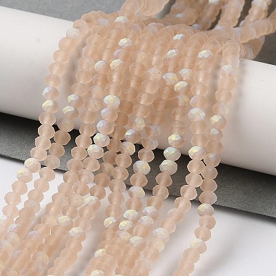 Imitation Jade Glass Beads Strands EGLA-A034-T2mm-MB20-1