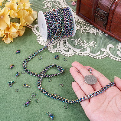5M Stainless Steel Curb Chains DIY-TA0016-13-1