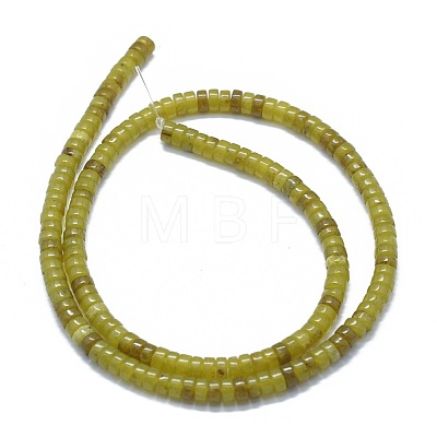 Natural Korea Olive Jade Beads Strands G-F631-A08-1