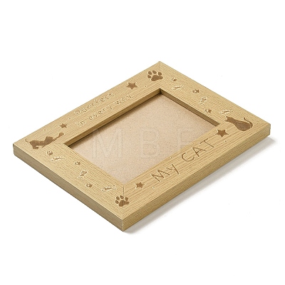 Pet Theme Rectangle Wooden Photo Frames AJEW-XCP0002-49-1