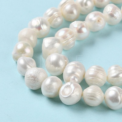Natural Cultured Freshwater Pearl Beads Strands PEAR-E018-08-1