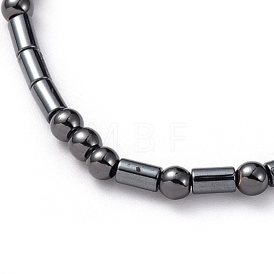 Adjustable Non-magnetic Synthetic Hematite Necklaces X-NJEW-JN02704-05-1