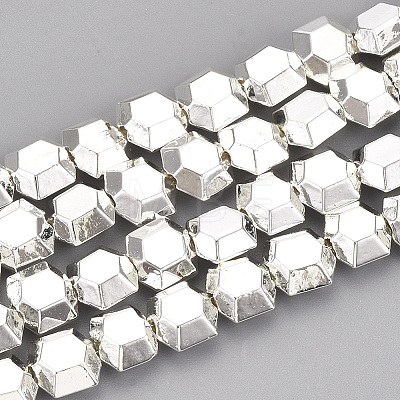 Electroplate Non-magnetic Synthetic Hematite Beads Strands G-T114-38-1