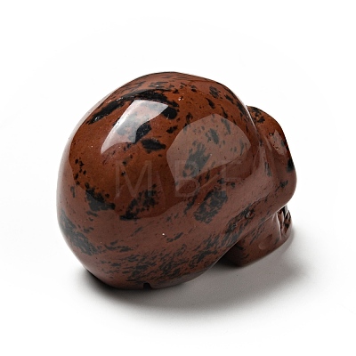 Halloween Natural Mahogany Obsidian Display Decorations DJEW-K015-27-1