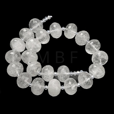 Natural Quartz Crystal Beads Strands G-L642-I02-18x13mm-1